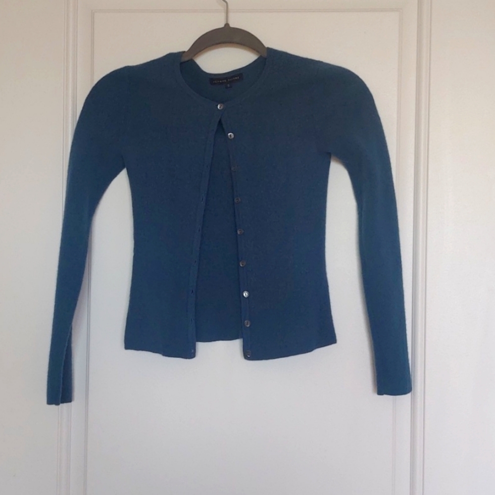 Teal wool sweater